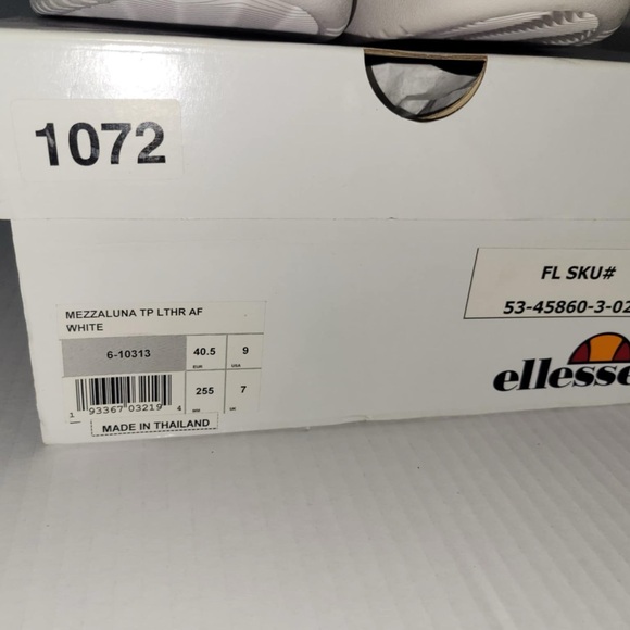 Ellesse Womens Throwback Retro Mezzaluna TP Leather AF Sneakers Shoes Size 9 - Picture 7 of 7